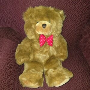 Brown Bear with red bowtie 16" Santa Bear‎ size